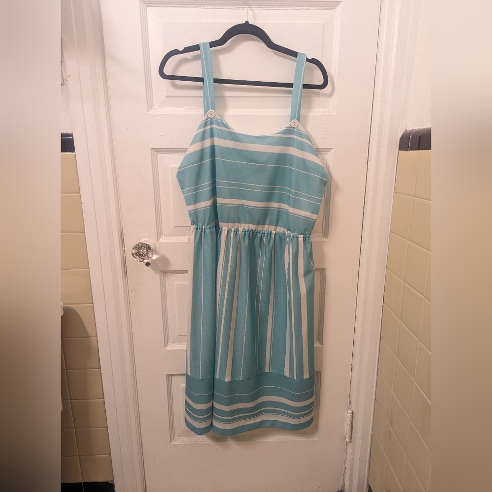 Vintage Teal dress - XL